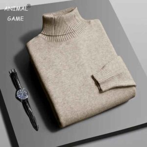 بلوفر رجالي محبوك بياقة مدورة – تصميم عصري لفصل الخريف