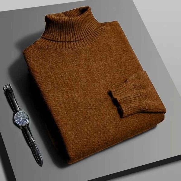 بلوفر رجالي محبوك بياقة مدورة – تصميم عصري لفصل الخريف - Image 3